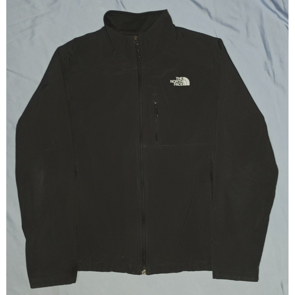The North Face Jacket Mens Sz Large Black Apex Bionic 2 Full Zip Soft Shell Coat